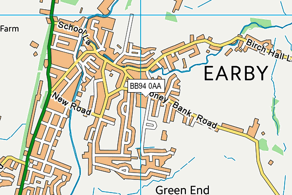 BB94 0AA map - OS VectorMap District (Ordnance Survey) BB94 0AA map - OS VectorMap District (Ordnance Survey)
