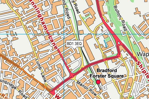 BD1 3EQ map - OS VectorMap District (Ordnance Survey) BD1 3EQ map - OS VectorMap District (Ordnance Survey)