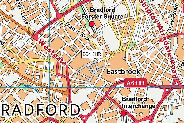 BD1 3HR map - OS VectorMap District (Ordnance Survey) BD1 3HR map - OS VectorMap District (Ordnance Survey)