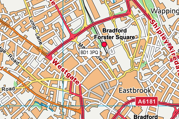 BD1 3PQ map - OS VectorMap District (Ordnance Survey) BD1 3PQ map - OS VectorMap District (Ordnance Survey)
