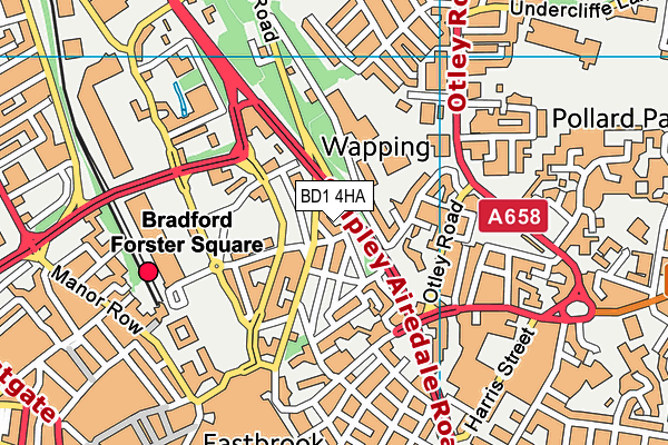 BD1 4HA map - OS VectorMap District (Ordnance Survey) BD1 4HA map - OS VectorMap District (Ordnance Survey)