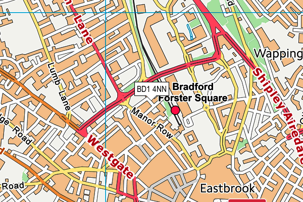 BD1 4NN map - OS VectorMap District (Ordnance Survey) BD1 4NN map - OS VectorMap District (Ordnance Survey)