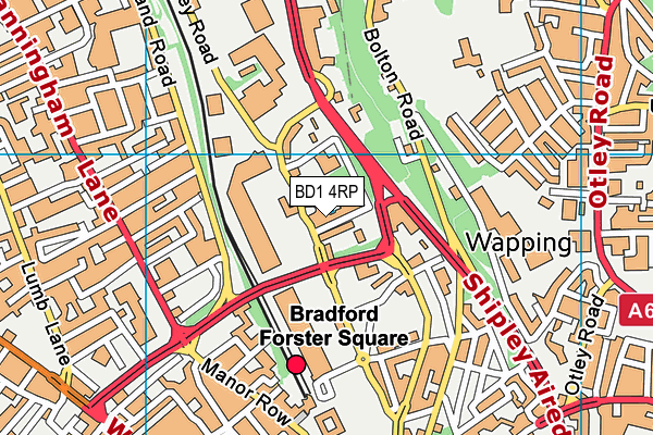 BD1 4RP map - OS VectorMap District (Ordnance Survey) BD1 4RP map - OS VectorMap District (Ordnance Survey)