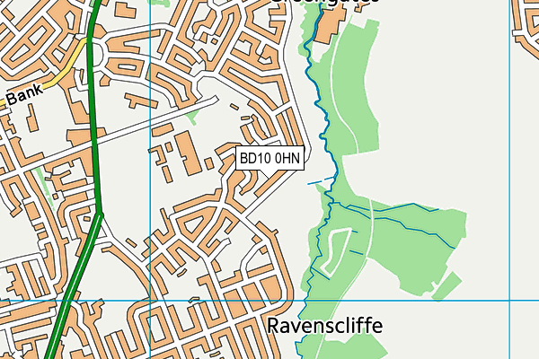 BD10 0HN map - OS VectorMap District (Ordnance Survey) BD10 0HN map - OS VectorMap District (Ordnance Survey)
