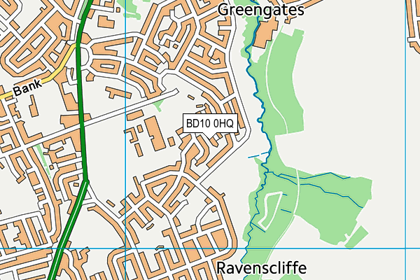 BD10 0HQ map - OS VectorMap District (Ordnance Survey) BD10 0HQ map - OS VectorMap District (Ordnance Survey)
