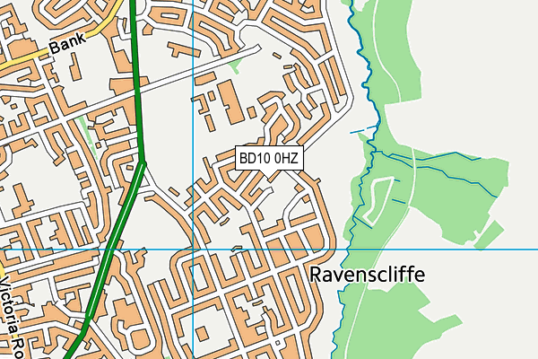 BD10 0HZ map - OS VectorMap District (Ordnance Survey) BD10 0HZ map - OS VectorMap District (Ordnance Survey)