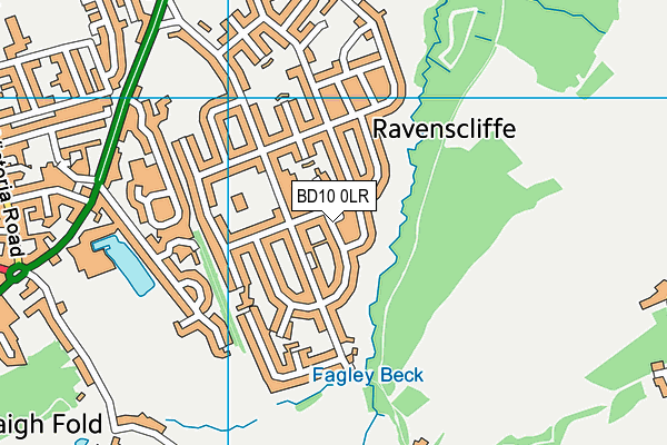 BD10 0LR map - OS VectorMap District (Ordnance Survey) BD10 0LR map - OS VectorMap District (Ordnance Survey)