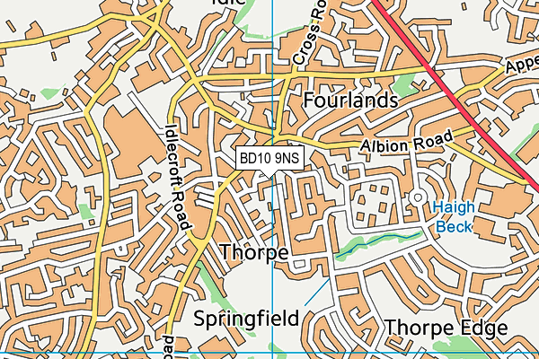 BD10 9NS map - OS VectorMap District (Ordnance Survey) BD10 9NS map - OS VectorMap District (Ordnance Survey)