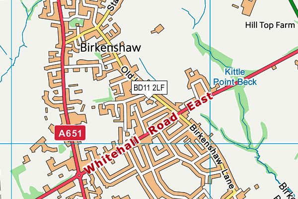 BD11 2LF map - OS VectorMap District (Ordnance Survey) BD11 2LF map - OS VectorMap District (Ordnance Survey)