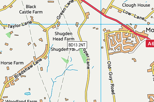 BD13 2NT map - OS VectorMap District (Ordnance Survey) BD13 2NT map - OS VectorMap District (Ordnance Survey)
