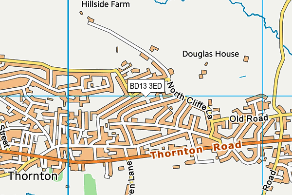 BD13 3ED map - OS VectorMap District (Ordnance Survey) BD13 3ED map - OS VectorMap District (Ordnance Survey)