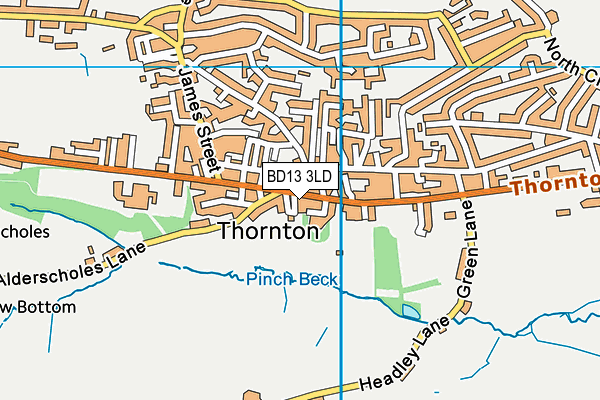 BD13 3LD map - OS VectorMap District (Ordnance Survey) BD13 3LD map - OS VectorMap District (Ordnance Survey)
