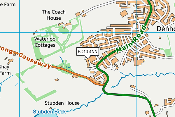BD13 4NN map - OS VectorMap District (Ordnance Survey) BD13 4NN map - OS VectorMap District (Ordnance Survey)
