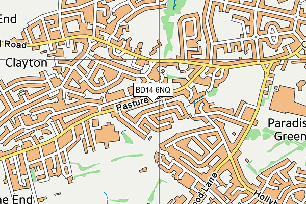 BD14 6NQ map - OS VectorMap District (Ordnance Survey) BD14 6NQ map - OS VectorMap District (Ordnance Survey)