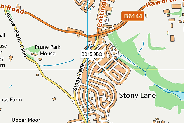 BD15 9BQ map - OS VectorMap District (Ordnance Survey) BD15 9BQ map - OS VectorMap District (Ordnance Survey)