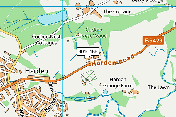 BD16 1BB map - OS VectorMap District (Ordnance Survey) BD16 1BB map - OS VectorMap District (Ordnance Survey)