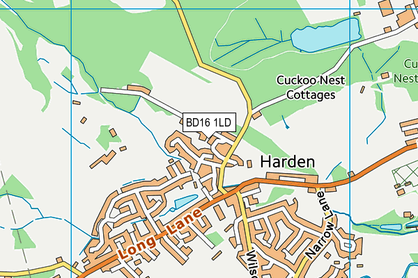 BD16 1LD map - OS VectorMap District (Ordnance Survey) BD16 1LD map - OS VectorMap District (Ordnance Survey)