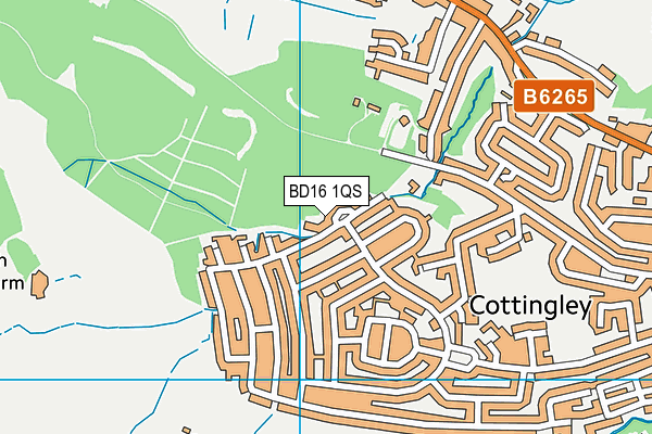 BD16 1QS map - OS VectorMap District (Ordnance Survey) BD16 1QS map - OS VectorMap District (Ordnance Survey)