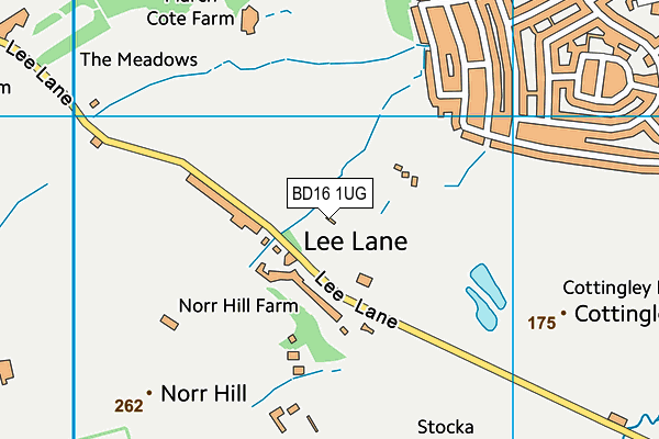 BD16 1UG map - OS VectorMap District (Ordnance Survey) BD16 1UG map - OS VectorMap District (Ordnance Survey)