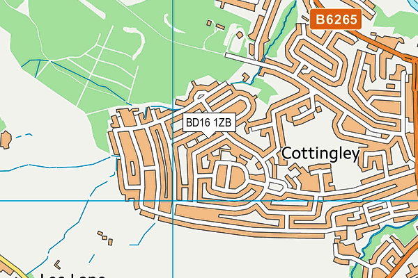BD16 1ZB map - OS VectorMap District (Ordnance Survey) BD16 1ZB map - OS VectorMap District (Ordnance Survey)