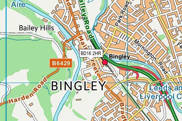 BD16 2HR map - OS VectorMap District (Ordnance Survey) BD16 2HR map - OS VectorMap District (Ordnance Survey)