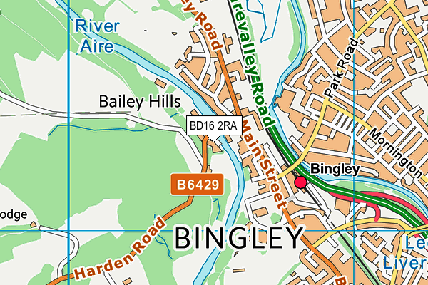 BD16 2RA map - OS VectorMap District (Ordnance Survey) BD16 2RA map - OS VectorMap District (Ordnance Survey)