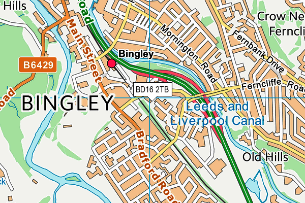 BD16 2TB map - OS VectorMap District (Ordnance Survey) BD16 2TB map - OS VectorMap District (Ordnance Survey)