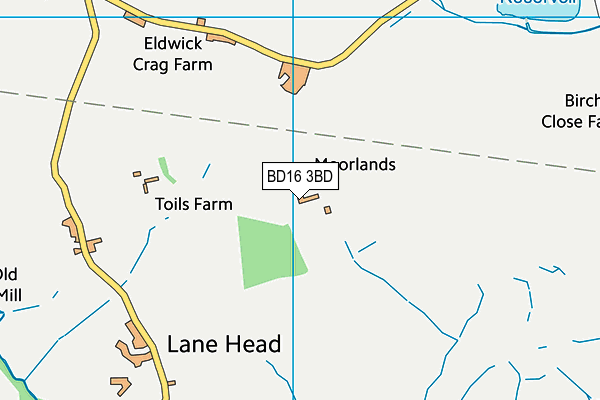 BD16 3BD map - OS VectorMap District (Ordnance Survey) BD16 3BD map - OS VectorMap District (Ordnance Survey)