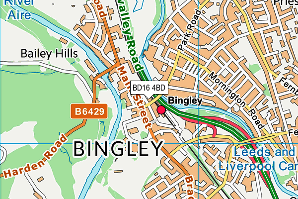 BD16 4BD map - OS VectorMap District (Ordnance Survey) BD16 4BD map - OS VectorMap District (Ordnance Survey)