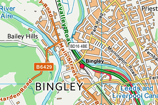 BD16 4BE map - OS VectorMap District (Ordnance Survey) BD16 4BE map - OS VectorMap District (Ordnance Survey)