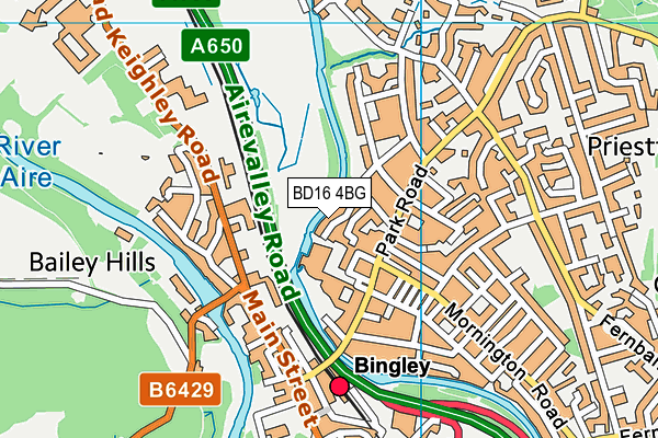 BD16 4BG map - OS VectorMap District (Ordnance Survey) BD16 4BG map - OS VectorMap District (Ordnance Survey)