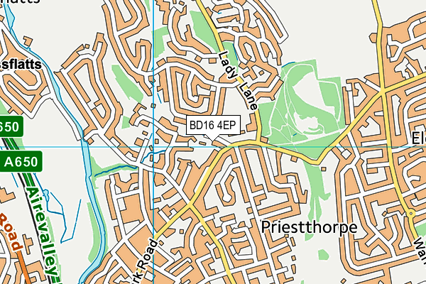 BD16 4EP map - OS VectorMap District (Ordnance Survey) BD16 4EP map - OS VectorMap District (Ordnance Survey)