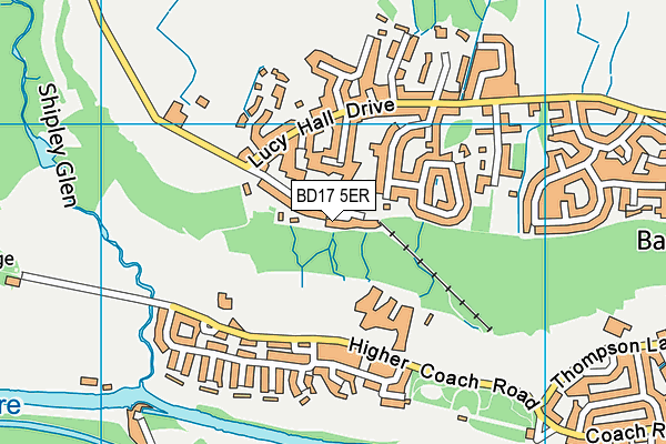 BD17 5ER map - OS VectorMap District (Ordnance Survey) BD17 5ER map - OS VectorMap District (Ordnance Survey)