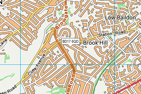BD17 6QD map - OS VectorMap District (Ordnance Survey) BD17 6QD map - OS VectorMap District (Ordnance Survey)