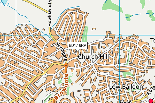 BD17 6RP map - OS VectorMap District (Ordnance Survey) BD17 6RP map - OS VectorMap District (Ordnance Survey)
