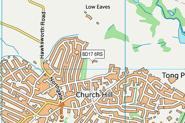 BD17 6RS map - OS VectorMap District (Ordnance Survey) BD17 6RS map - OS VectorMap District (Ordnance Survey)