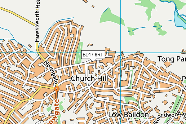 BD17 6RT map - OS VectorMap District (Ordnance Survey) BD17 6RT map - OS VectorMap District (Ordnance Survey)