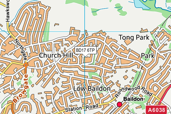 BD17 6TP map - OS VectorMap District (Ordnance Survey) BD17 6TP map - OS VectorMap District (Ordnance Survey)