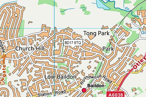 BD17 6TQ map - OS VectorMap District (Ordnance Survey) BD17 6TQ map - OS VectorMap District (Ordnance Survey)