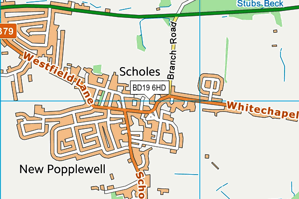 BD19 6HD map - OS VectorMap District (Ordnance Survey) BD19 6HD map - OS VectorMap District (Ordnance Survey)