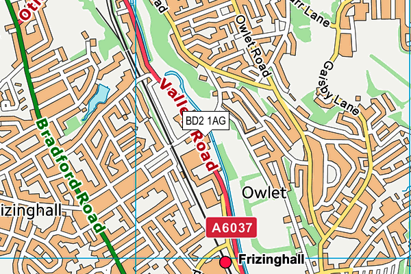 BD2 1AG map - OS VectorMap District (Ordnance Survey) BD2 1AG map - OS VectorMap District (Ordnance Survey)