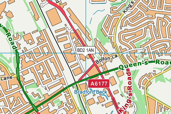 BD2 1AN map - OS VectorMap District (Ordnance Survey) BD2 1AN map - OS VectorMap District (Ordnance Survey)