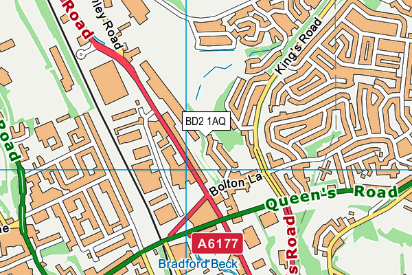BD2 1AQ map - OS VectorMap District (Ordnance Survey) BD2 1AQ map - OS VectorMap District (Ordnance Survey)