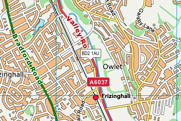 BD2 1AU map - OS VectorMap District (Ordnance Survey) BD2 1AU map - OS VectorMap District (Ordnance Survey)