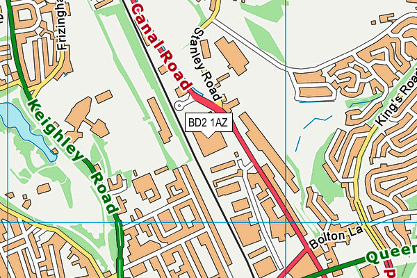 BD2 1AZ map - OS VectorMap District (Ordnance Survey) BD2 1AZ map - OS VectorMap District (Ordnance Survey)