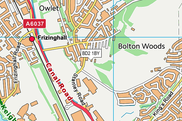BD2 1BY map - OS VectorMap District (Ordnance Survey) BD2 1BY map - OS VectorMap District (Ordnance Survey)