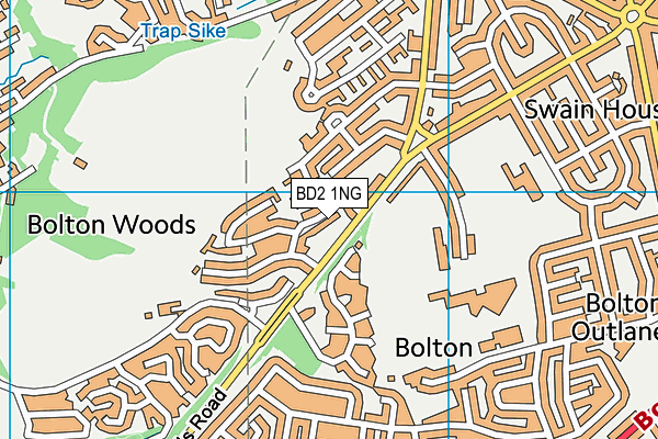 BD2 1NG map - OS VectorMap District (Ordnance Survey) BD2 1NG map - OS VectorMap District (Ordnance Survey)