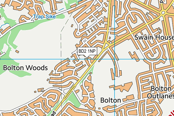 BD2 1NP map - OS VectorMap District (Ordnance Survey) BD2 1NP map - OS VectorMap District (Ordnance Survey)