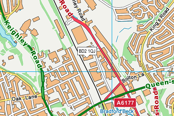 BD2 1QJ map - OS VectorMap District (Ordnance Survey) BD2 1QJ map - OS VectorMap District (Ordnance Survey)