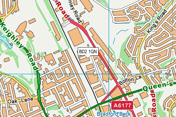 BD2 1QN map - OS VectorMap District (Ordnance Survey) BD2 1QN map - OS VectorMap District (Ordnance Survey)